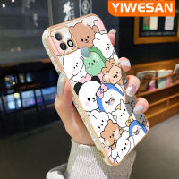 YIWESAN เคสสำหรับ Infinix 10i ร้อนสมาร์ท5 Pro เคสการ์ตูนน่ารักลายสัตว์นิ่มหรูหราชุบเคสมือถือกันกระแทกเคสซิลิโคนขอบสี่เหลี่ยมฝาครอบหลังแบบเต็มเคสกันกระแทกกล้อง