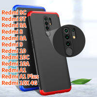 เคส Aweven GKK สำหรับ Redmi A1 Redmi 9C Redmi 10C Redmi 9T Redmi 9A 10A Redmi 10 Redmi 9 Redmi A1 Plus Redmi 10X 4G 360 Degree ป้องกันเต็มรูปแบบ3 In 1บางเฉียบแข็งพลาสติกเคสโทรศัพท์ GKK เกราะฝาครอบเคสใส่โทรศัพท์ไฮบริด