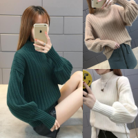 Sweater เสื้อสเวทเตอร์ไหมพรม แขนยาว เนื้อนุ่มมาก ใส่สบายยืดได้เยอะ พร้อมส่ง