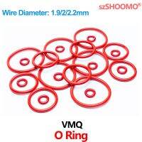 VMQ Rubber O Sealing Ring Gasket Silicone Washers for Vehicle Repair Professional Plumbing Air Gas Connections WD1.9/2/2.2mm