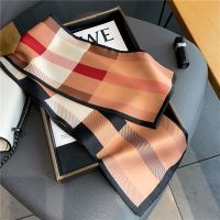 ♕✗ Luxury Long Skinny Satin Silk Scarf for Women Hair Bands Neck Tie Belt Headband Lady Wraps Foulard Headkerchief Bandana 2022