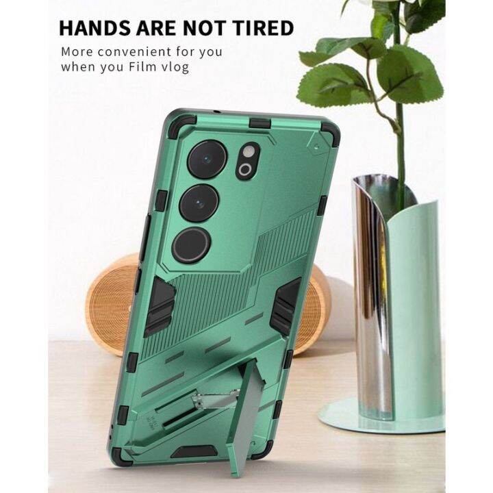 เคสกันกระแทกสำหรับ-vivo-v29-pro-vivov29-v29pro-v2250-5g-2023ฝาครอบโทรศัพท์ที่ใส่แท่นตั้งปลอกที่วางเกราะมีที่ยึดที่คลุมทั้งหมดกรอบ-tpu-แบบนุ่มเคสทนกระแทกด้านหลัง-pc-แข็ง