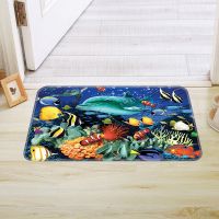 【cw】 Children Room Underwater Rug Bedroom Doormat Entrance Door Balcony Floor Carpets Decoration