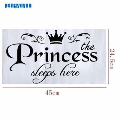 Stiker Dinding Bahan Vinyl Dapat Dilepas Desain Princess Tidur Untuk Dekorasi Kamar Anak Perempuan