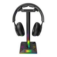 〖Undine earphone〗RGB Gaming Headphones Stand Dual USB Port RGB Headset Holder For Gamer Headset Desk Display Holder Hanger อุปกรณ์เสริมหูฟัง