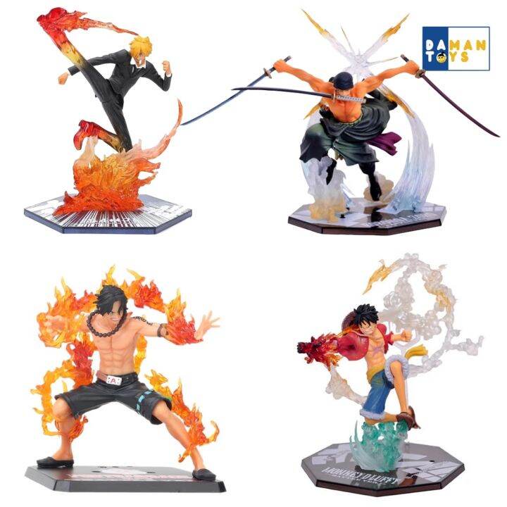 action figure koleksi One Piece 26 OP portgaz d ace monkey d luffy gear