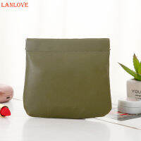 LANLOVE กระเป๋าเครื่องสำอางค์ Tas Kosmetik ่ผิวเรียบเนียนนุ่มความจุมากสำหรับหูฟังเครื่องประดับผมสายชาร์จ