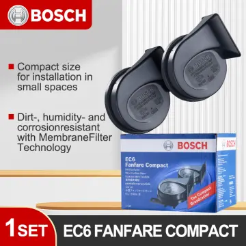 Free Shipping 1 Set BOSCH Car Horn EC6 Snail Fanfare Compact
