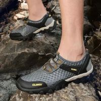 Spot Parcel Post outdoor climbing shoes mesh walking shoes wading trekking shoes breathable non-slip wear resistant