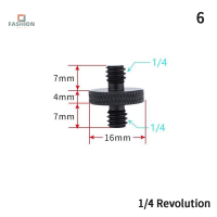 yuanhe 3/8 "ถึง1/4" สกรูยึดเกลียวตัวผู้กับตัวเมียตัวแปลงแผ่นยึดขาตั้งกล้อง