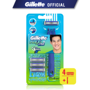 Siêu thị WinMart -Dao cạo râu Gillette flexi 4Up Vỉ 1 cán 4 lưỡi