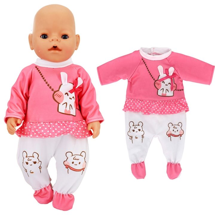 yf-40-cm-baby-set-wool-jumpsuit-hat-suitable-for-17-inch-new-born-dolls