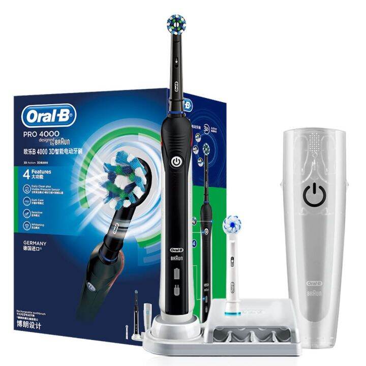 Oral-B Pro 4000 ออรัลบี โปร 4000 แปรงสีฟันไฟฟ้า | Lazada.co.th