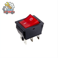 MLE 1pcs KCD4 Black Rocker Switch สวิทช์เปิด-ปิด3ตำแหน่ง6 Pins The arrowis RESET 16A 250VAC/ 20A 125VAC