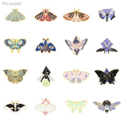 Creative Luminous Butterfly Brooch For Women Enamel Animal Colorful Pin On The Backpack Teen Aesthetic Brooch Jewelry Wholesale