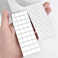 3D Self-Adhesive Real Glass Craft Mini Square Mirrors Mosaic Tiles Stickers Bathroom DIY Handmade Craft Home Decoration Making Wall Stickers  Decals