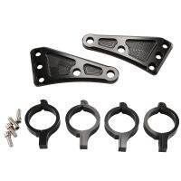 41MM Motorcycle Headlight Mount Bracket CNC Aluminum Alloy Black for Fork Tubes M10 Bolt Hole