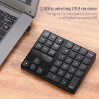 Wireless 2.4G Mini USB 35-ปุ่มหมายเลขPadแป้นพิมพ์ตัวเลขคีย์บอร์ดสำหรับPCแล็ปท็อป