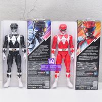 12นิ้วพาวเวอร์เรนเจอร์ Mighty Morphin สีแดงสีดำเรนเจอร์แอ็คชั่นของเล่นคอลเลกชันสงครามทีมตุ๊กตาหุ่นมือเครื่องประดับรุ่น