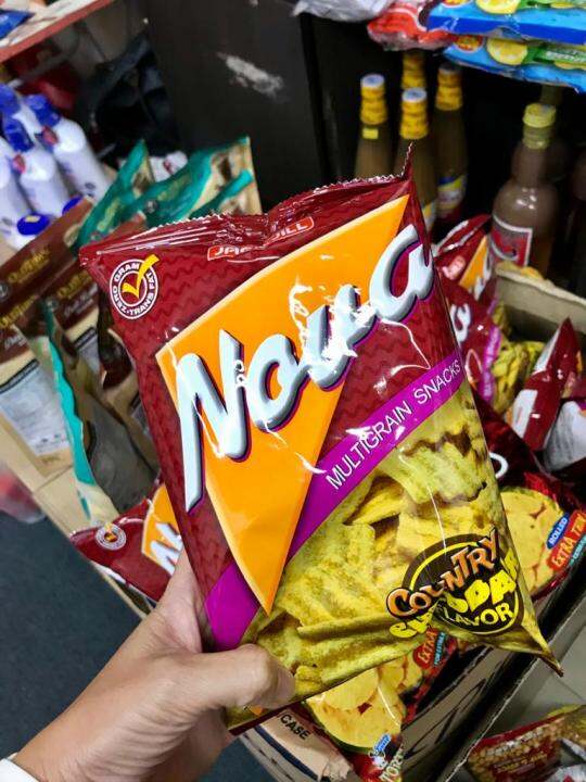 PHILIPPINE'S BEST CRUNCHY CHIPS NOVA (COUNTRY CHEDDAR and BBQ FLAVOUR