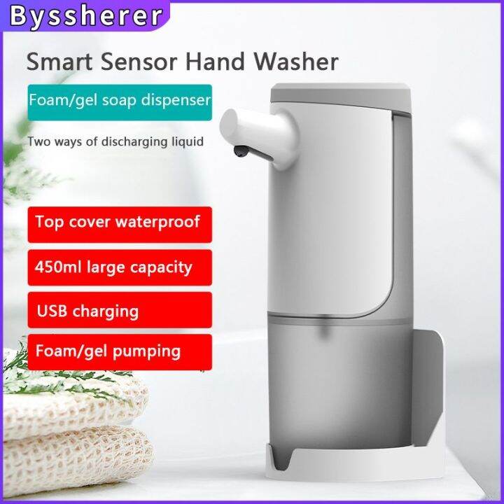 Byssherer 450ml Soap Dispenser Touchless Automatic Liquid Pump Hands