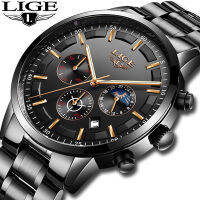 2022 New LIGE Watches Men quartz Top nd og Military male Watches Men Sports army Watch Waterproof Relogio Masculino+Box