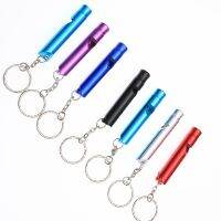 5Pcs/set Foreign Trade for Outdoor Survival Large Aluminum Alloy Whistle with Hanging Ring Color Random Survival kits