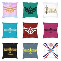 Fashion Hot Game Zeldas Legend Cushion Cover 40x40cm Velvet Throw Pillow for Car Square Pillowcase Living Room Decoration Cushion Cover