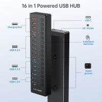 Acasis Type-C USB 3.0/2.0ฮับความเร็วสูงตัวแยก USB อะแดปเตอร์แปลง11/16หลายพอร์ตสำหรับแป้นพิมพ์เมาส์สำหรับเครื่องพีซีฟีโอน่า