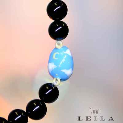 Leila Amulets เบี้ยแก้จิ๋ว ครอบจักรวาล Baby Leila Collection ลายท้องฟ้า (พร้อมกำไลหินฟรีตามรูป)