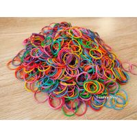 หนังยาง ยางวง วงเล็ก ยางรัดของ คละสีแฟนซี เส้นเล็ก (แพ็ค 50-100 กรัม) เกรด A rubber band ยางเส้นเล็ก ยางวงเส้นเล็ก SHROZ001