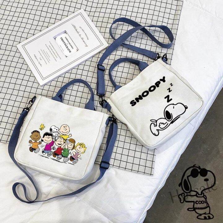 hot-sale-c16-snoopy-crossbody-bag-cute-tote-bag-shoulder-bag-canvas-bag-student-bag-shopping-bag