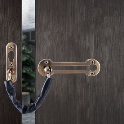 Stainless Steel Anti-theft Chain Door Chain Home Door Latch Door Bolt Anti-theft Security Door Lock Anti-lock Pin Punch-free Door Hardware Locks Metal