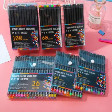 12pcs Morandi Color Felt Tip Pens Fine Point (0.38mm), Coloring