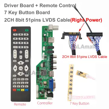 Universal FHD 51pin to 51Pin LG to SAM SAM to LG FPC to LVDS cable  connector Cable Adapter Board LVDS to FPC 43.2x29.6mm