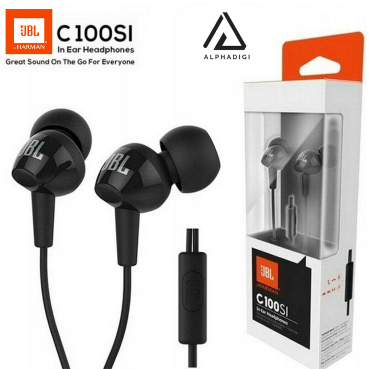 AIphaDigi Original JBL C100SI Inear Earphones Headset Headphones With