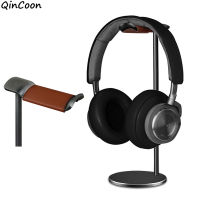 Curved Aluminum Headphone Stand Rack Sturdy Metal Gaming Headset Earphone Holder Hanger with Solid Base for Table Desk Display