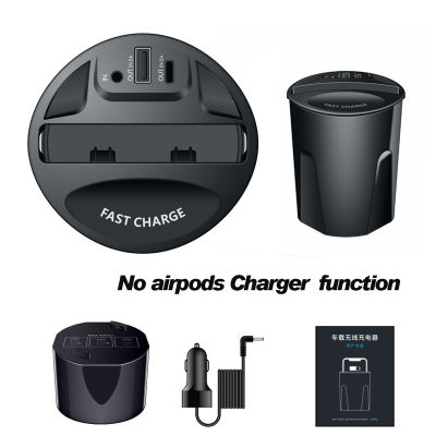 696 X9ACN9A Car Wireless Charger Cup with USB Output 10W Fast Charging Technologyfor iPhone121110XSXRXS Max for Airpods 2th