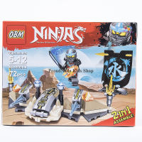 ProudNada Toys ของเล่นเด็กชุดตัวต่อเลโก้นินจา OBM NINJA Masters Of Spinjitzu 72 PCS 99098-4