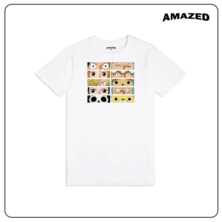 One Piece Shirt Straw Hat Crew Eyes Tshirt D16 Amazed Lazada PH