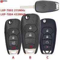 KEYECU Flip Remote Key LXP-T003 315/433MHZ LXP-T004 ID46 Chip for Chevrolet Trax Sonic Spark 2019-2021 Cruze XL7 XL8 2016-2019