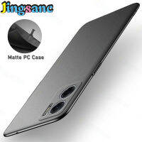 Jingsanc เคส PC แข็งเคสมือถือสีแมทสำหรับ Xiaomi Redmi 10 5G หรูหราบางเฉียบขัดด้านหลังฝาครอบป้องกันหินทราย