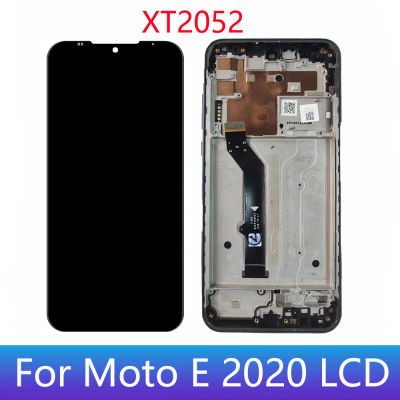 Original 6.2 "จอแสดงผลสำหรับ Motorola Moto E 2020หน้าจอสัมผัส LCD ประกอบ Digiziter ประกอบสำหรับ Moto E2020 XT2052จอแอลซีดีพร้อมกรอบ
