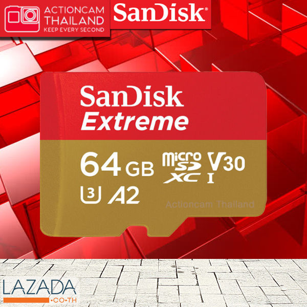 sandisk-micro-sd-card-extreme-64-gb-a2-รุ่นใหม่-sdxc-classu3-อ่าน-160mb-s-เขียน-60mb-s-sdsqxa2-064g-gn6mn-ไมโครเอสดีการ์ด-แซนดิส-เมมโมรี่-ใส่-แท็บเล็ต-โทรศัพท์-มือถือ-สมาร์ทโ