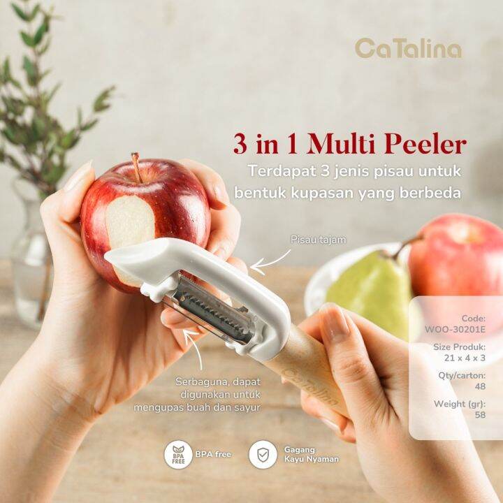 CATALINA 3IN1 Multi Peeler White Series / WOO30201E Lazada Indonesia