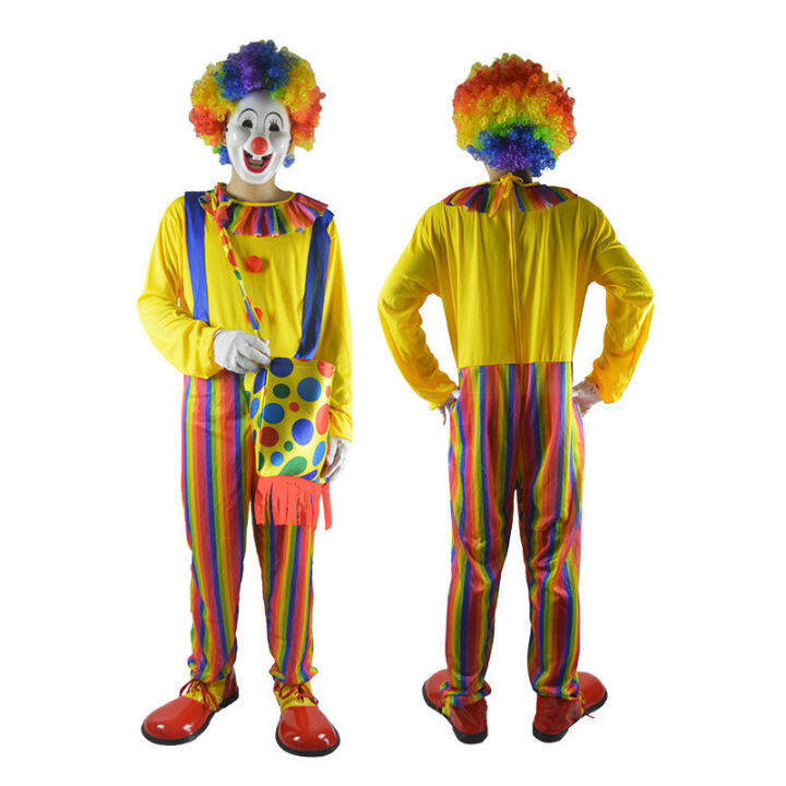 Zsheng Clown Costumes Cos Masquerade Dances Costumes Funny Adult