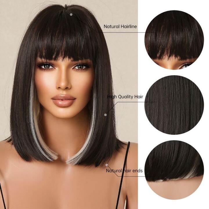 black-white-highlight-short-bob-wigs-with-bangs-women-natural-synthetic-straight-hair-straight-bob-wig-heat-resistant-fiber-hot-sell-vpdcmi