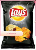 Barbecue Potato Chips Lays 184 g/มันฝรั่งทอดบาร์บีคิว เลย์ 184 ก