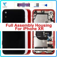 Assembly Back Cover iPhone XR Housing Battery Middle Chassis Frame Rear Door With Cable Repair Parts