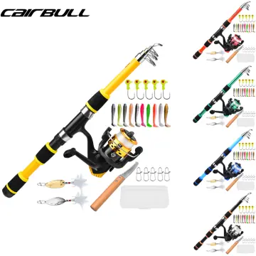 Telescopic Rod Reel Combo For Beginners Ideal For Saltwater And